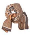 LEOPARD ORANGE-GREY UNISEX MUFFLER