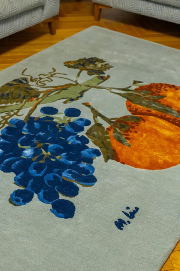 M. LEIS "GRAPES AND TANGERINES" RUG