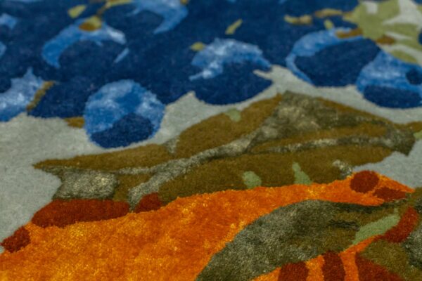 M. LEIS "GRAPES AND TANGERINES" RUG - Image 4