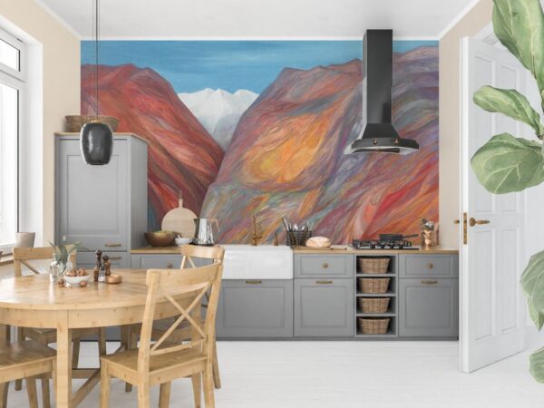 ARRAK "ALTAI MOUNTAINS" (1968) LANDSCAPE WALL MURAL - Image 3