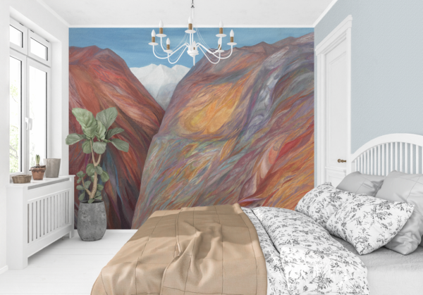 ARRAK "ALTAI MOUNTAINS" (1968) LANDSCAPE WALL MURAL