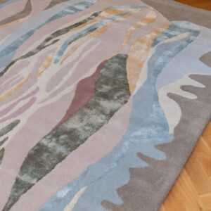 IN STOCK: ARRAK "MERMAID" (1966) IN BEIGE-GREY-LIGHT GREEN HUES RUG