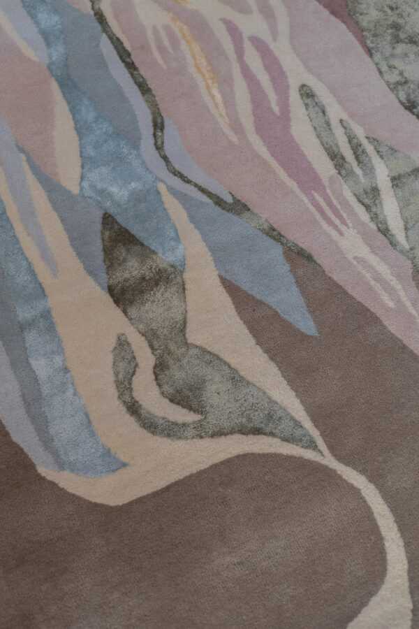 IN STOCK: ARRAK "MERMAID" (1966) IN BEIGE-GREY-LIGHT GREEN HUES RUG - Image 4