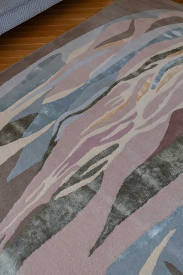 IN STOCK: ARRAK "MERMAID" (1966) IN BEIGE-GREY-LIGHT GREEN HUES RUG - Image 5