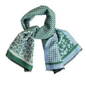 LEOPARD DARK GREEN UNISEX MUFFLER