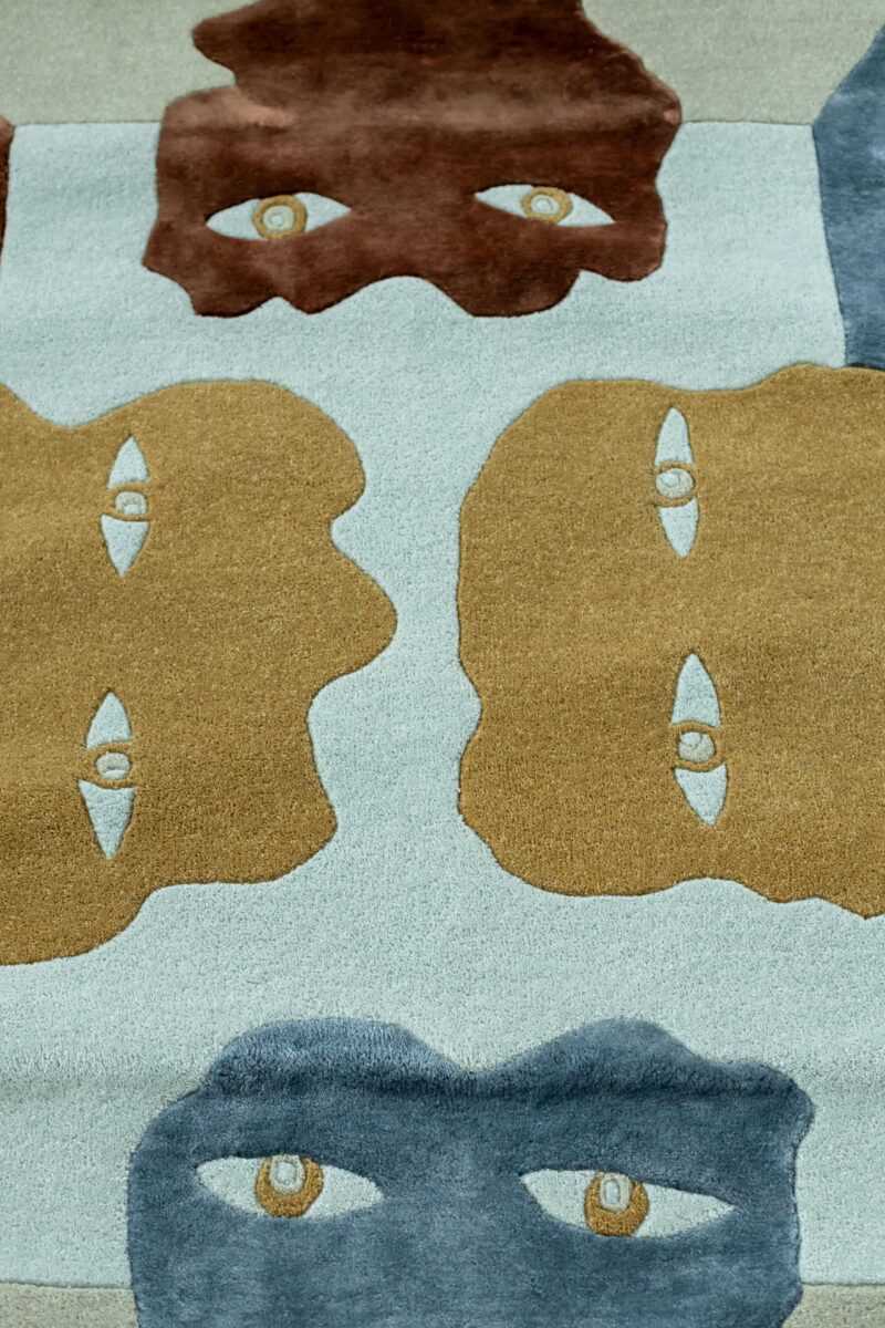 В НАЛИЧИИ: ARRAK "VIEWERS" (1970) IN BEIGE-TERRACOTA HUES КОВЕР — изображение 6