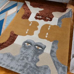 IN STOCK: ARRAK "VIEWERS" (1970) IN BEIGE-TERRACOTA HUES RUG