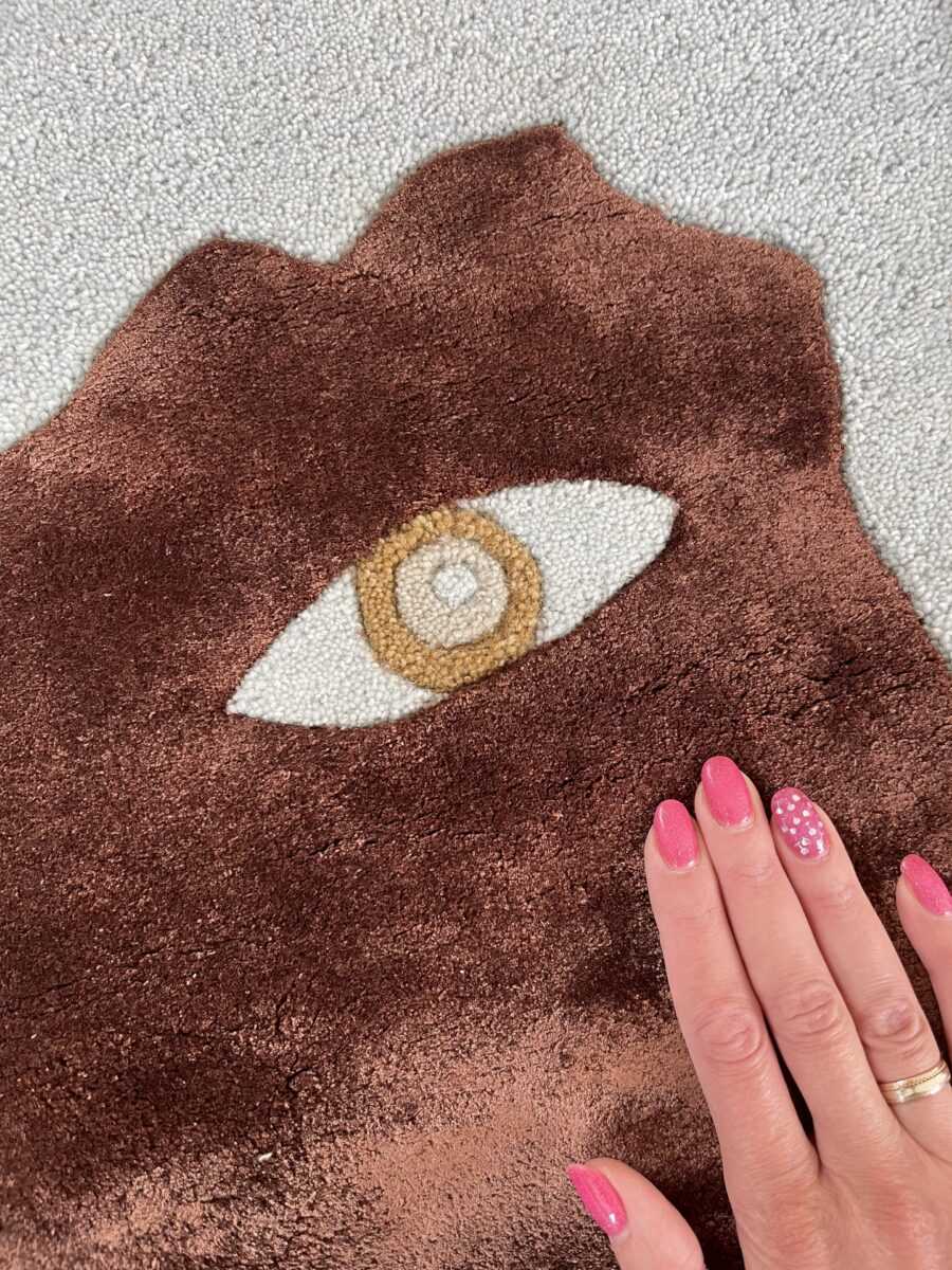 IN STOCK: ARRAK "VIEWERS" (1970) IN BEIGE-TERRACOTA HUES RUG - Image 5
