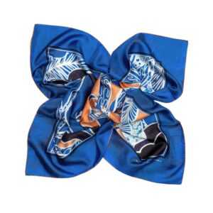 AQUARELLE BLUE SILK SCARF
